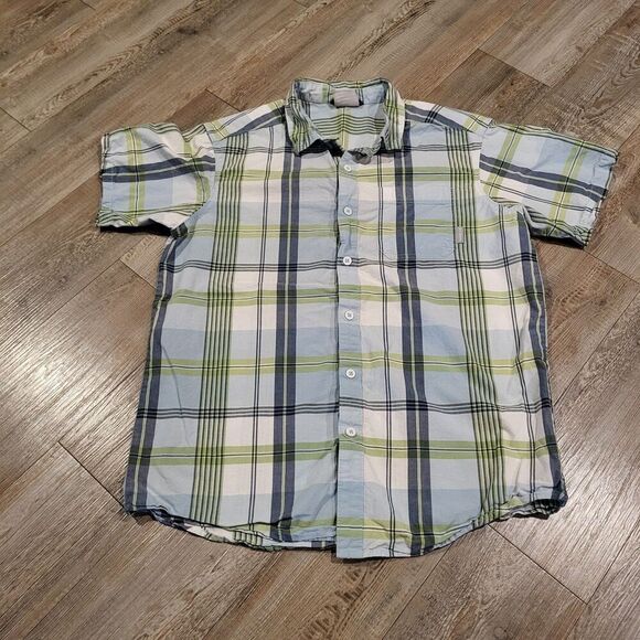 Columbia PFG Outdoor Fishing Short Sleeved Button Up Mens Size Medium - Picture 1 of 7